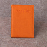Colorful Allochromatic Embossed Leather Passport Wallet