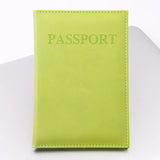 Colorful Allochromatic Embossed Leather Passport Wallet