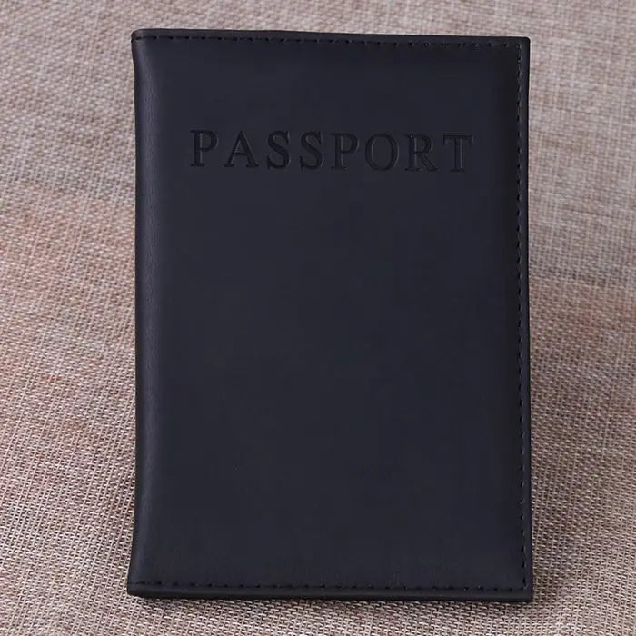 Colorful Allochromatic Embossed Leather Passport Wallet