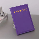 Colorful Allochromatic Embossed Leather Passport Wallet