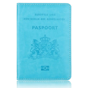 Netherlands Leather Passport Cover Dutch Passport Holder