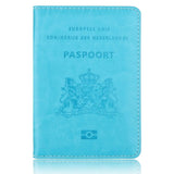 Netherlands Leather Passport Cover Dutch Passport Holder