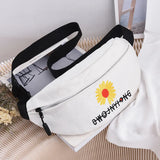 Embroidered Daisy Waist Pack for Women