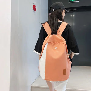 Nylon Backpacks Female College Student Woman Bookbag