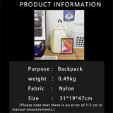 Nylon Backpacks Female College Student Woman Bookbag