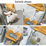 Elementary School Pink Bags Summer Backpack Women Watertight Ultra-light