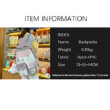 Elementary School Pink Bags Summer Backpack Women Watertight Ultra-light