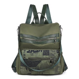 Large Capacity Oxford Backpack Geometric Versatile Backpacks Women