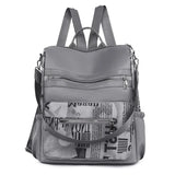 Large Capacity Oxford Backpack Geometric Versatile Backpacks Women