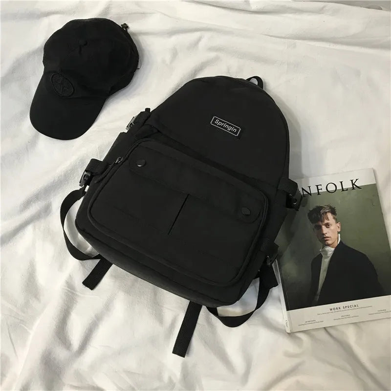 Nylon Large Capacity Women Backpack Waterproof Unisex Lady Mochila