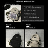 Nylon Large Capacity Women Backpack Waterproof Unisex Lady Mochila