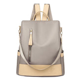 Oxford Patchwork Travel Backpack for Women Laptop Ladies Casual Backpack