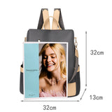 Oxford Patchwork Travel Backpack for Women Laptop Ladies Casual Backpack