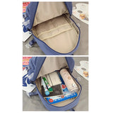 Nylon Women Backpack Student Schoolbag for Teenager Girls