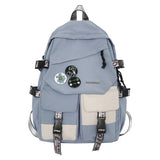 High School Large Capacity Women Backpack Middle Student Female Preppy Bookbag