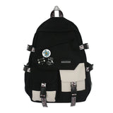 High School Large Capacity Women Backpack Middle Student Female Preppy Bookbag