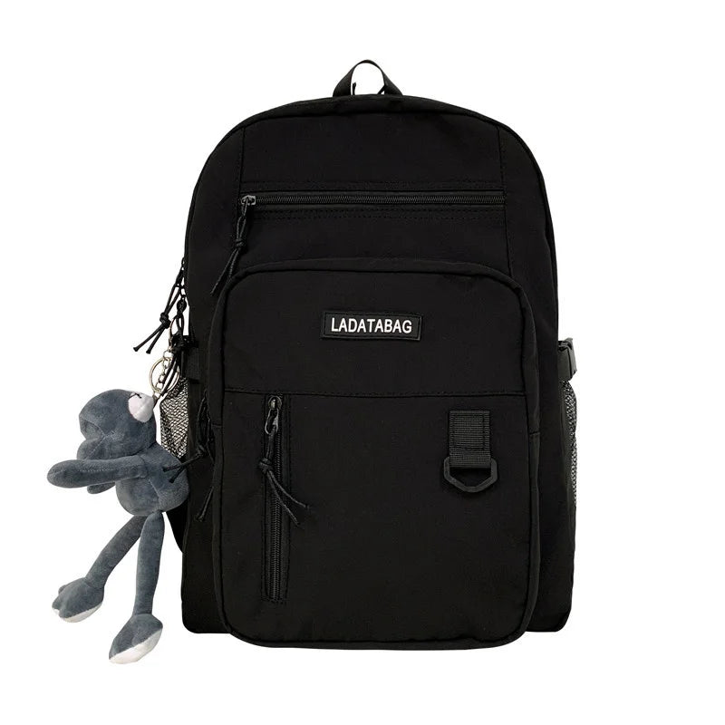 Multifunctional Nylon Backpack for Women - Casual Laptop Bag
