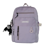 Multifunctional Nylon Backpack for Women - Casual Laptop Bag