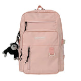 Multifunctional Nylon Backpack for Women - Casual Laptop Bag