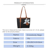Large Capacity Women Shoulder Bags PU Lrather Hand Bags with Bow Female