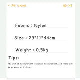 Nylon Female Backpack Student Shoulder Bag Schoolbag