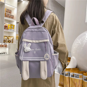 Nylon Female Backpack Student Shoulder Bag Schoolbag