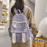 Nylon Female Backpack Student Shoulder Bag Schoolbag