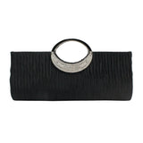 Rhinestone Ruffle Classic Women's Evening Bag Clutch