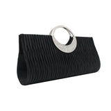 Rhinestone Ruffle Classic Women's Evening Bag Clutch