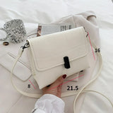 Casual Stone Crossbody Shoulder Bag Retro Small Square Bag