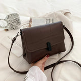 Casual Stone Crossbody Shoulder Bag Retro Small Square Bag