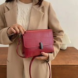Casual Stone Crossbody Shoulder Bag Retro Small Square Bag
