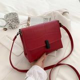 Casual Stone Crossbody Shoulder Bag Retro Small Square Bag