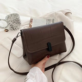 Casual Stone Crossbody Shoulder Bag Retro Small Square Bag