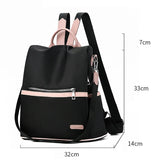 Small Backpack Woman Oxford Ladies Shoulder Backpack Satchel Waterproof