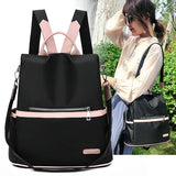 Small Backpack Woman Oxford Ladies Shoulder Backpack Satchel Waterproof