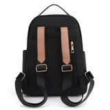 Middle School Bag Teenage Girls Student Contrast Nylon Women Backpacks