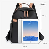 Middle School Bag Teenage Girls Student Contrast Nylon Women Backpacks
