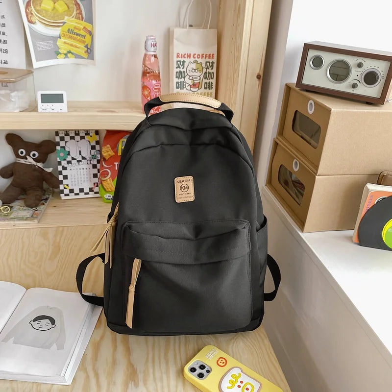 Nylon Women Casual Bag Schoolbag Large Capacity Outdoor Backpack