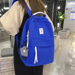 Nylon Women Casual Bag Schoolbag Large Capacity Outdoor Backpack