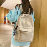 Nylon Women Casual Bag Schoolbag Large Capacity Outdoor Backpack