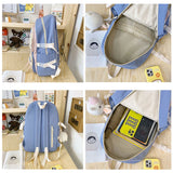 Waterproof School Backpack for Women Teenager Lady College Laptop Bag