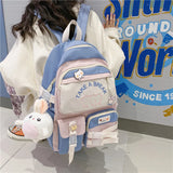 Waterproof School Backpack for Women Teenager Lady College Laptop Bag