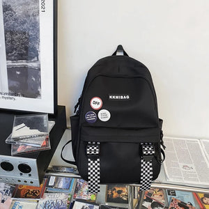 Waterproof Nylon Backpack for Women Travel Lady School Backpack