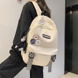 Waterproof Nylon Backpack for Women Travel Lady School Backpack