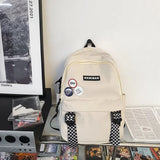 Waterproof Nylon Backpack for Women Travel Lady School Backpack