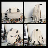 Waterproof Nylon Backpack for Women Travel Lady School Backpack