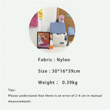 Unisex Stitching Contrast Backpack Large Capacity Outdoor Schoolbag