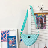 Light Triangle Shoulder Bag for Women Men