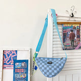 Light Triangle Shoulder Bag for Women Men